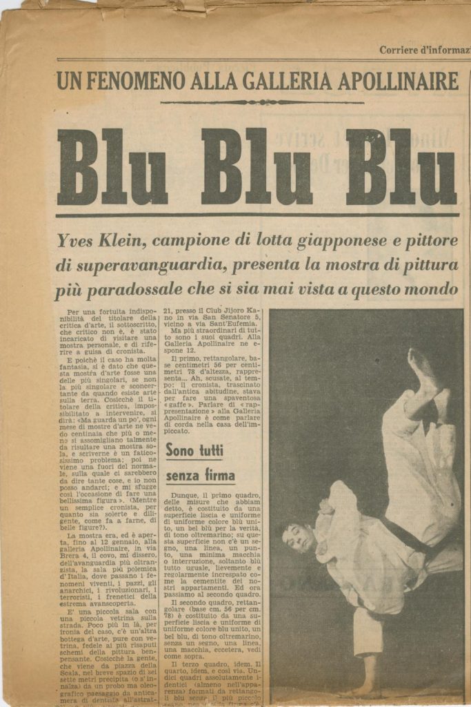 Blu Blu Blu, Yves Klein